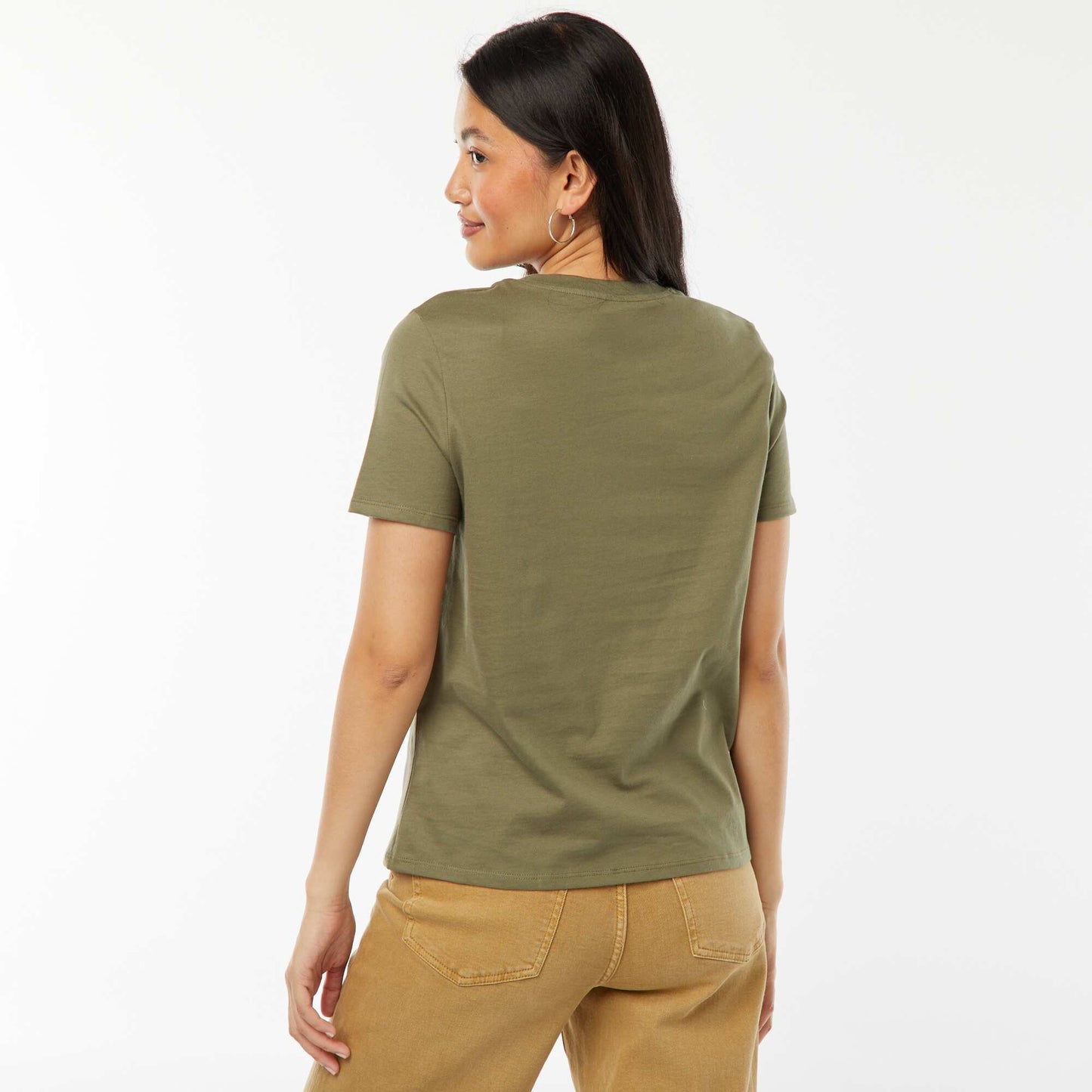 T-shirt en jersey manches courtes VERT