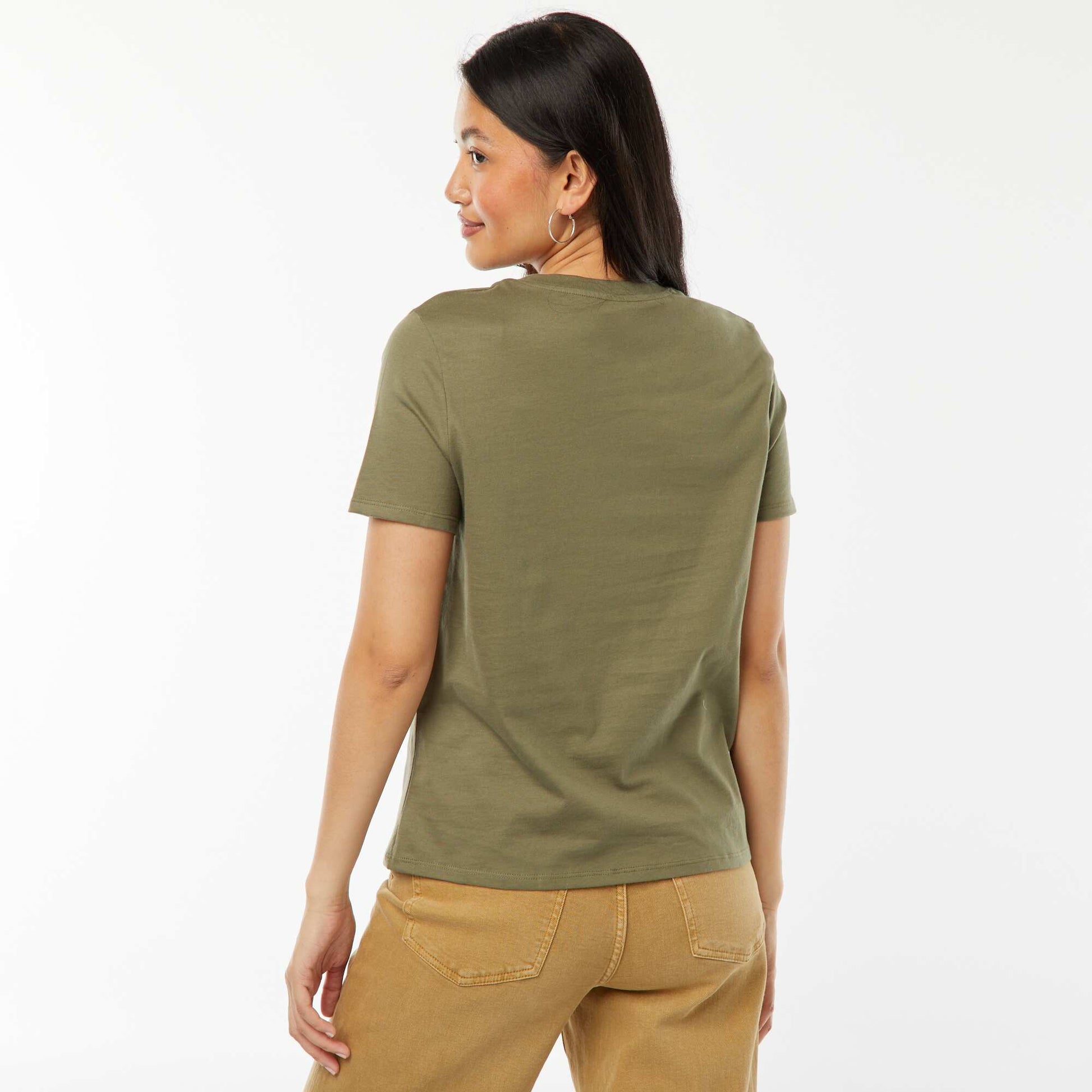 T-shirt en jersey manches courtes VERT