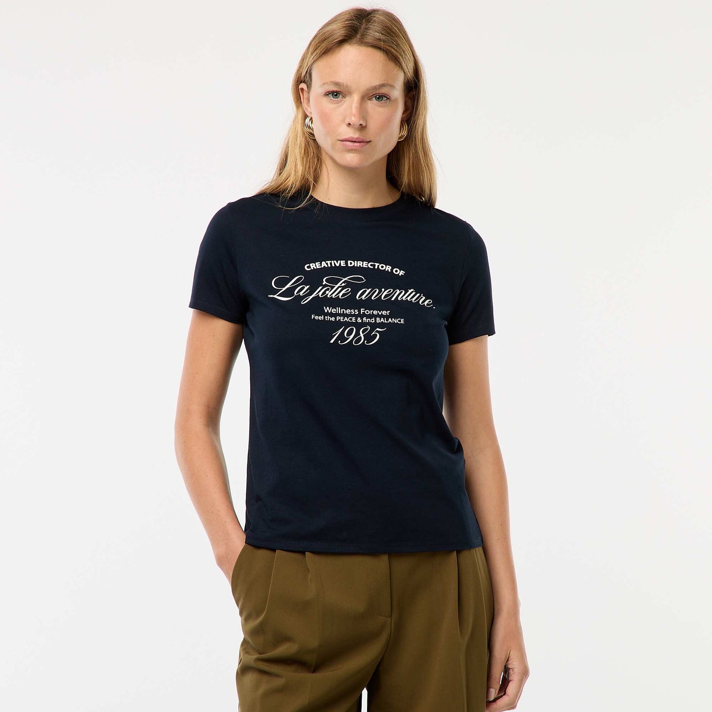 T-shirt imprimé BLEU