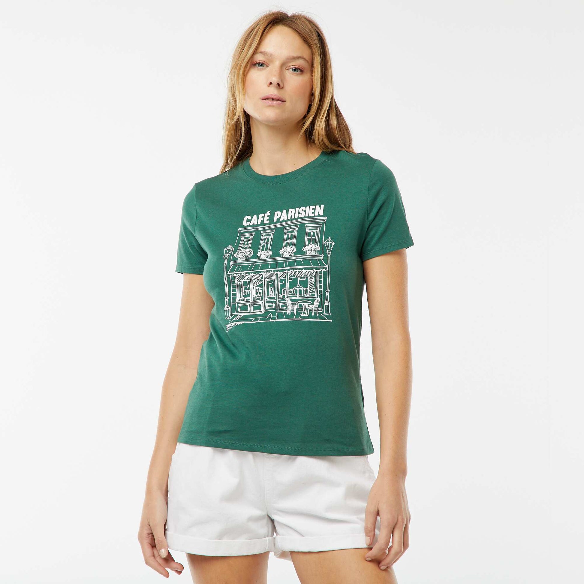 T-shirt imprimé VERT