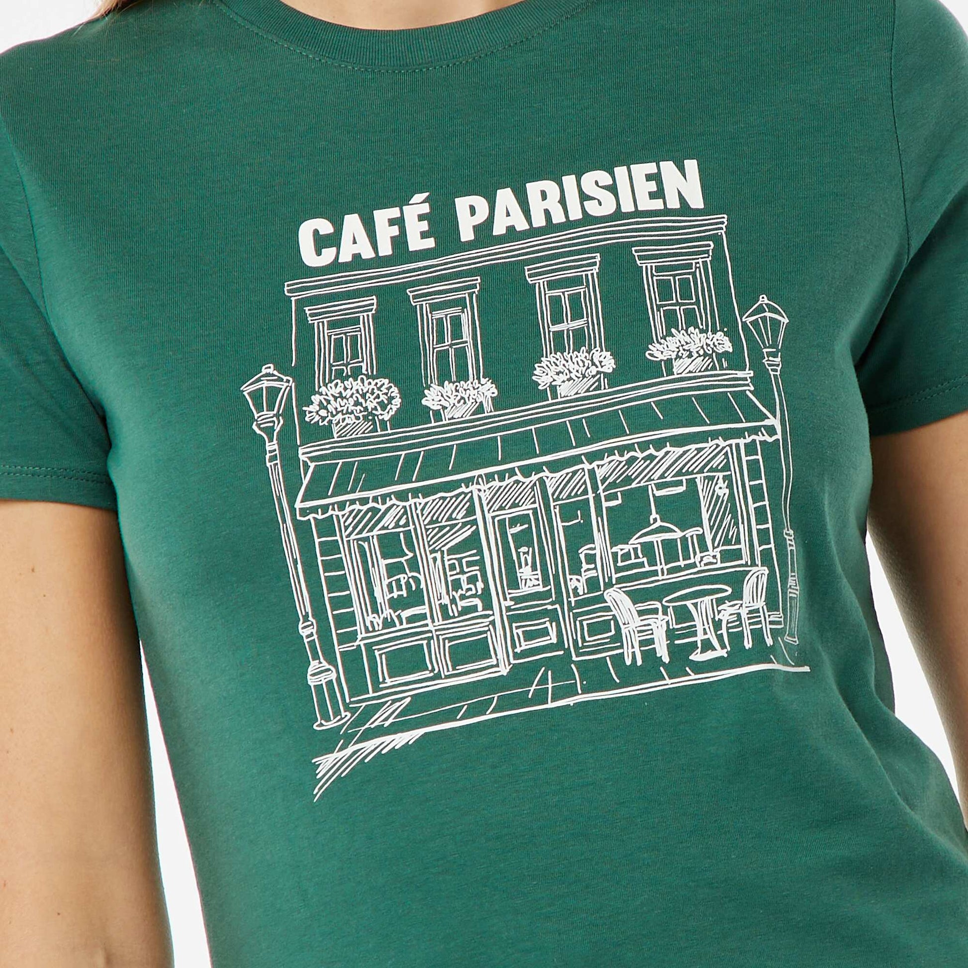 T-shirt imprimé VERT