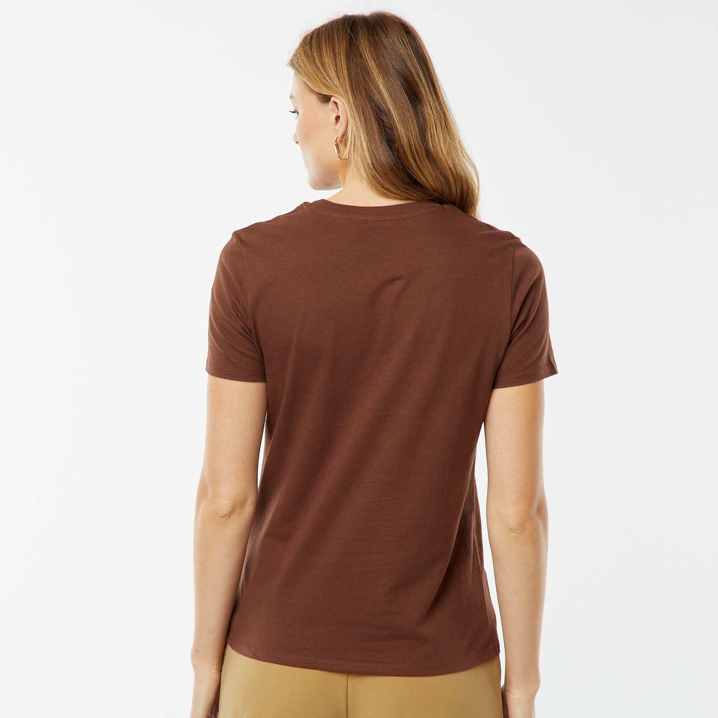 T-shirt imprimé MARRON
