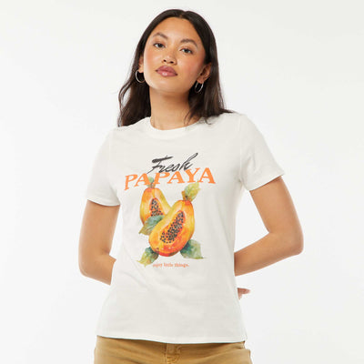 T-shirt imprimé BLANC