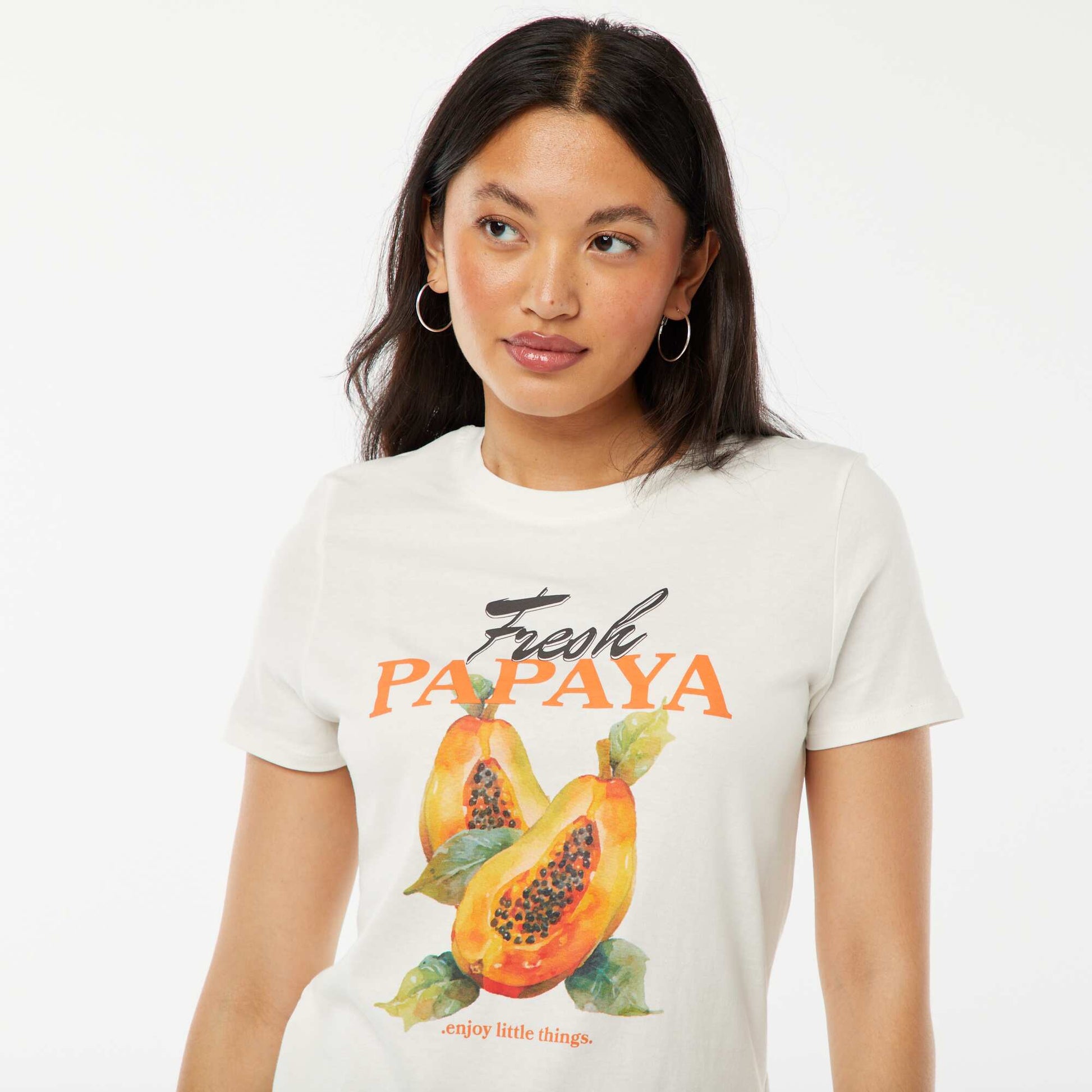 T-shirt imprimé BLANC