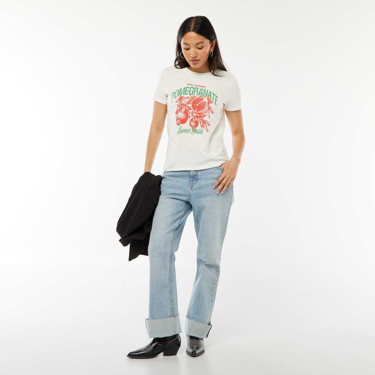 T-shirt imprimé BLANC