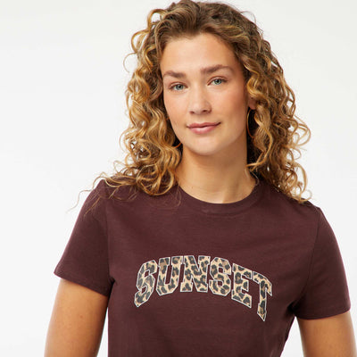 T-shirt imprimé MARRON