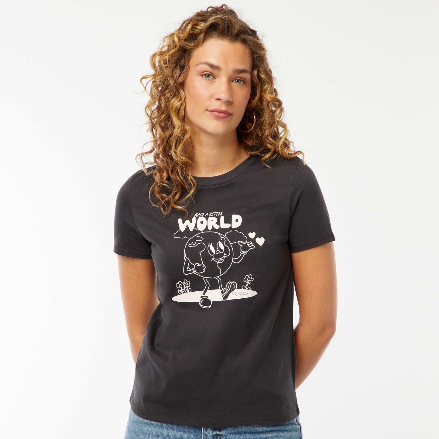 T-shirt imprimé NOIR