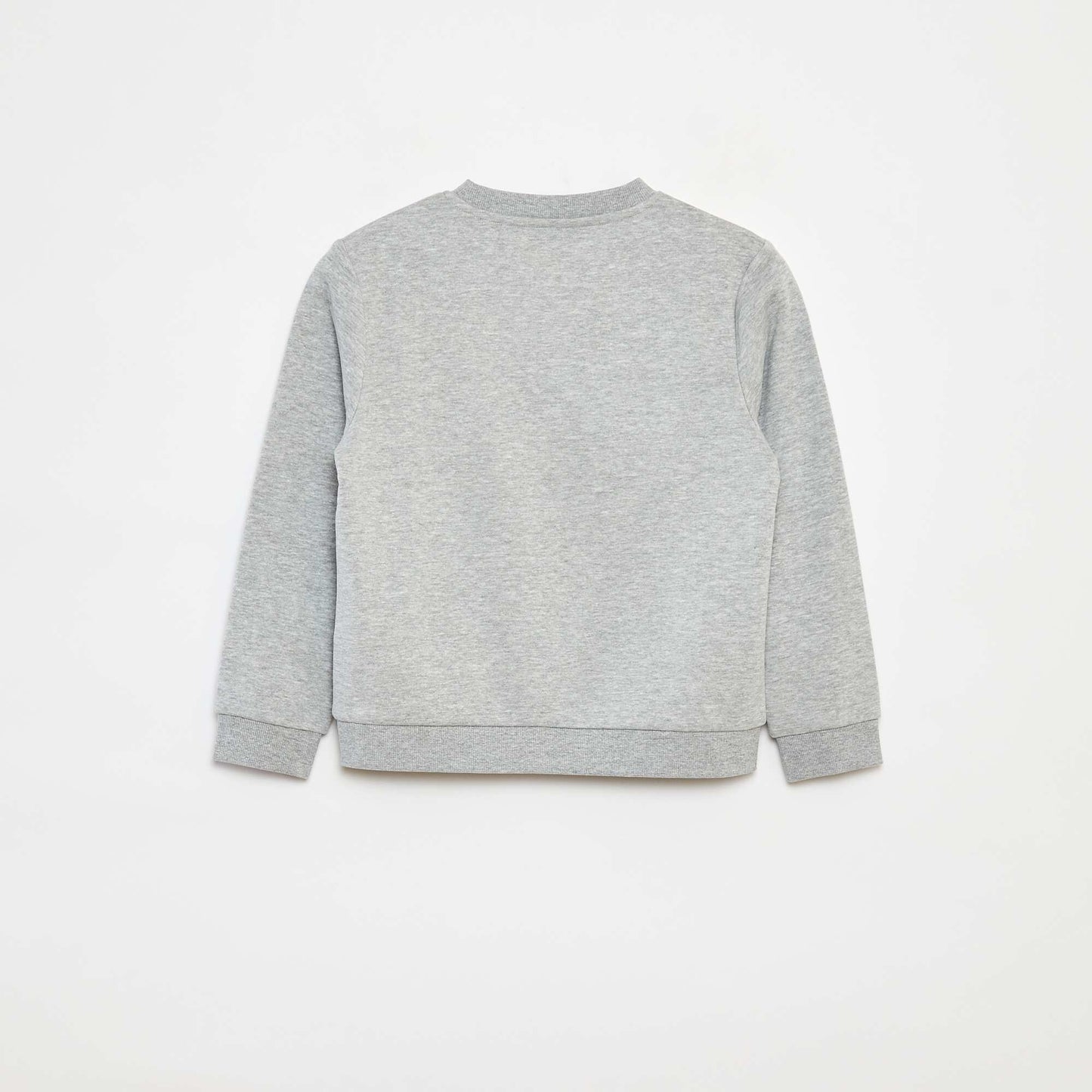 Sweat en molleton gratté uni GRIS
