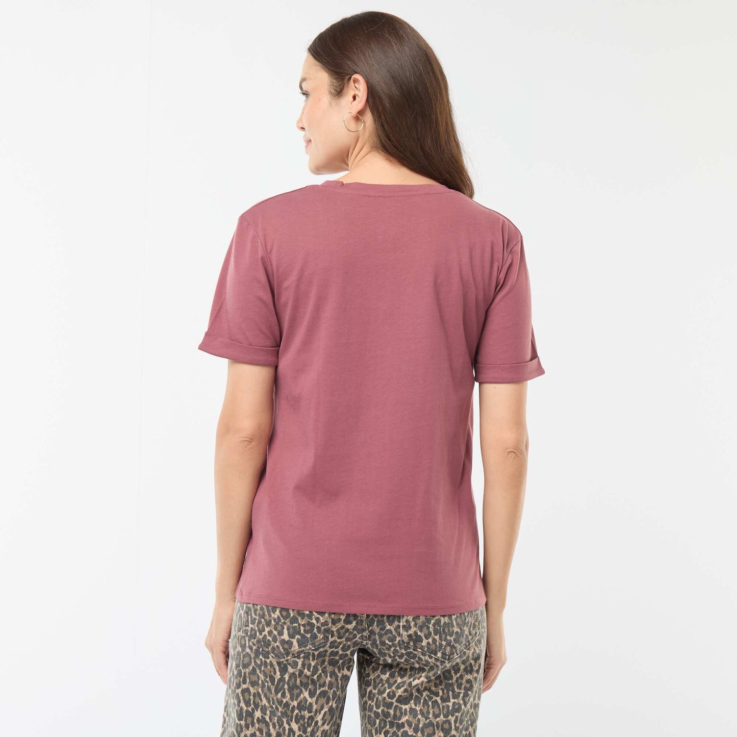 T-shirt allaitement col V ROSE