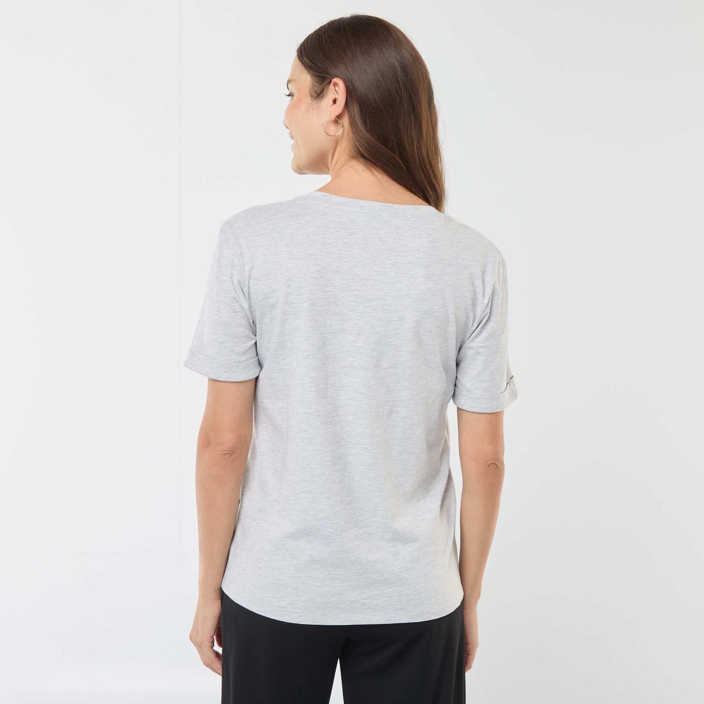 T-shirt allaitement col V GRIS