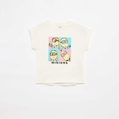 Tee-shirt ‘Minions’ manches courtes BLANC