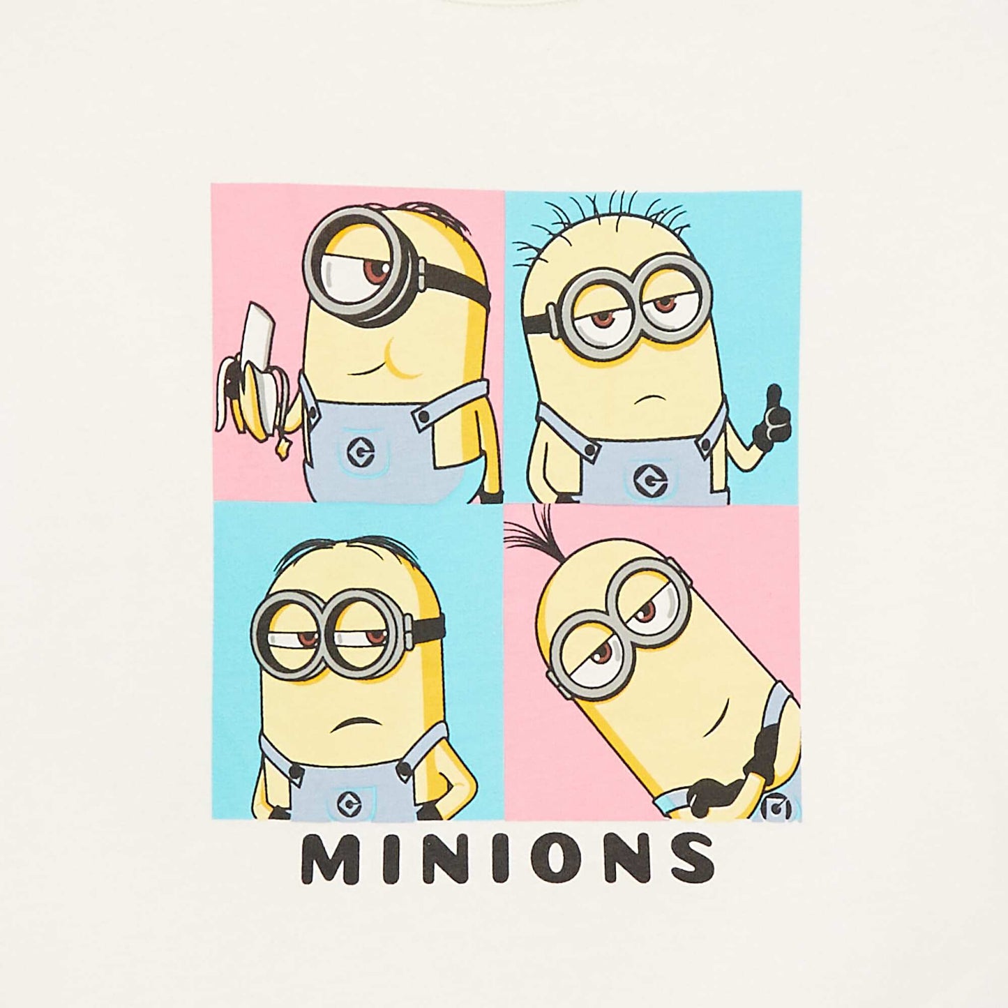 Tee-shirt ‘Minions’ manches courtes BLANC