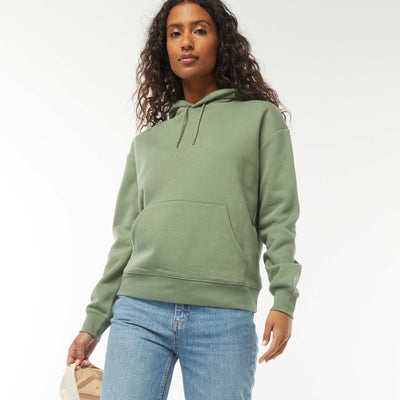 Sweat à capuche uni VERT