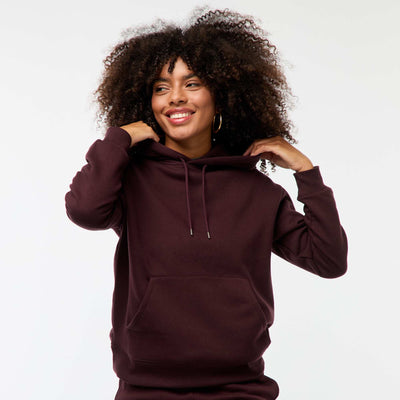 Sweat à capuche uni VIOLET
