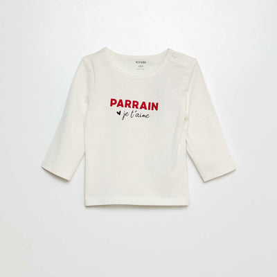 Tee-shirt à message PARRAIN