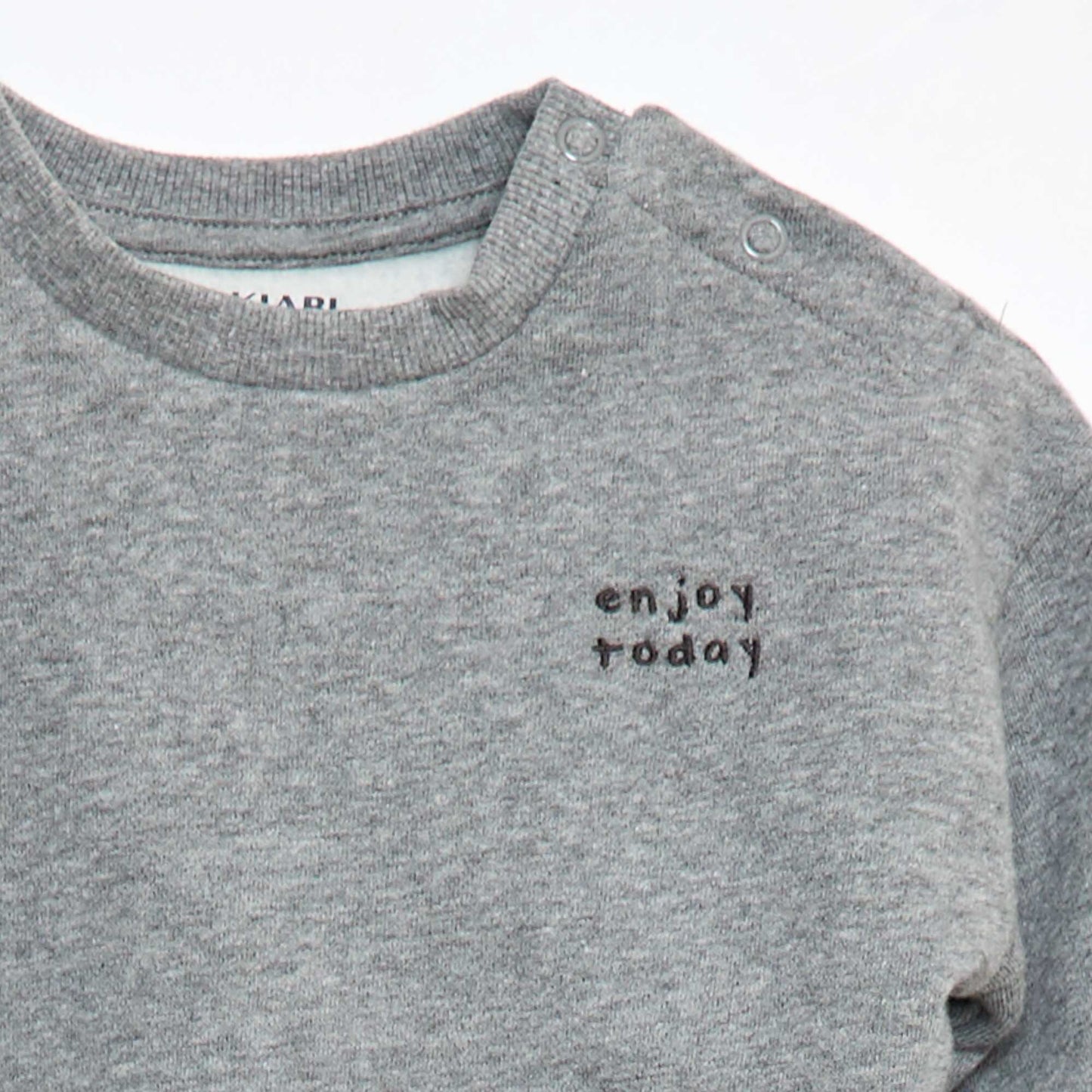 Sweat en molleton uni GRIS