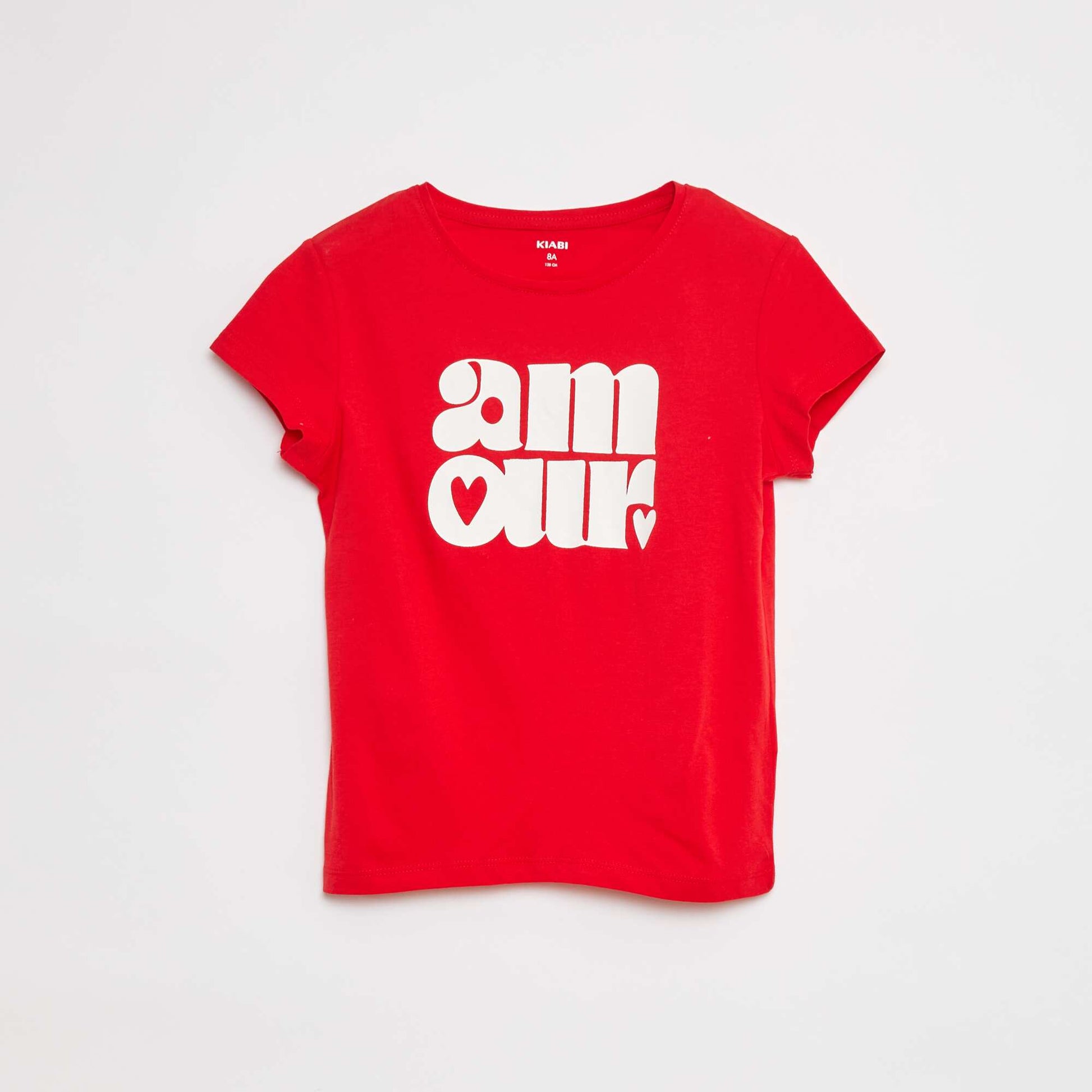 T-shirt en maille jersey imprimé ROUGE