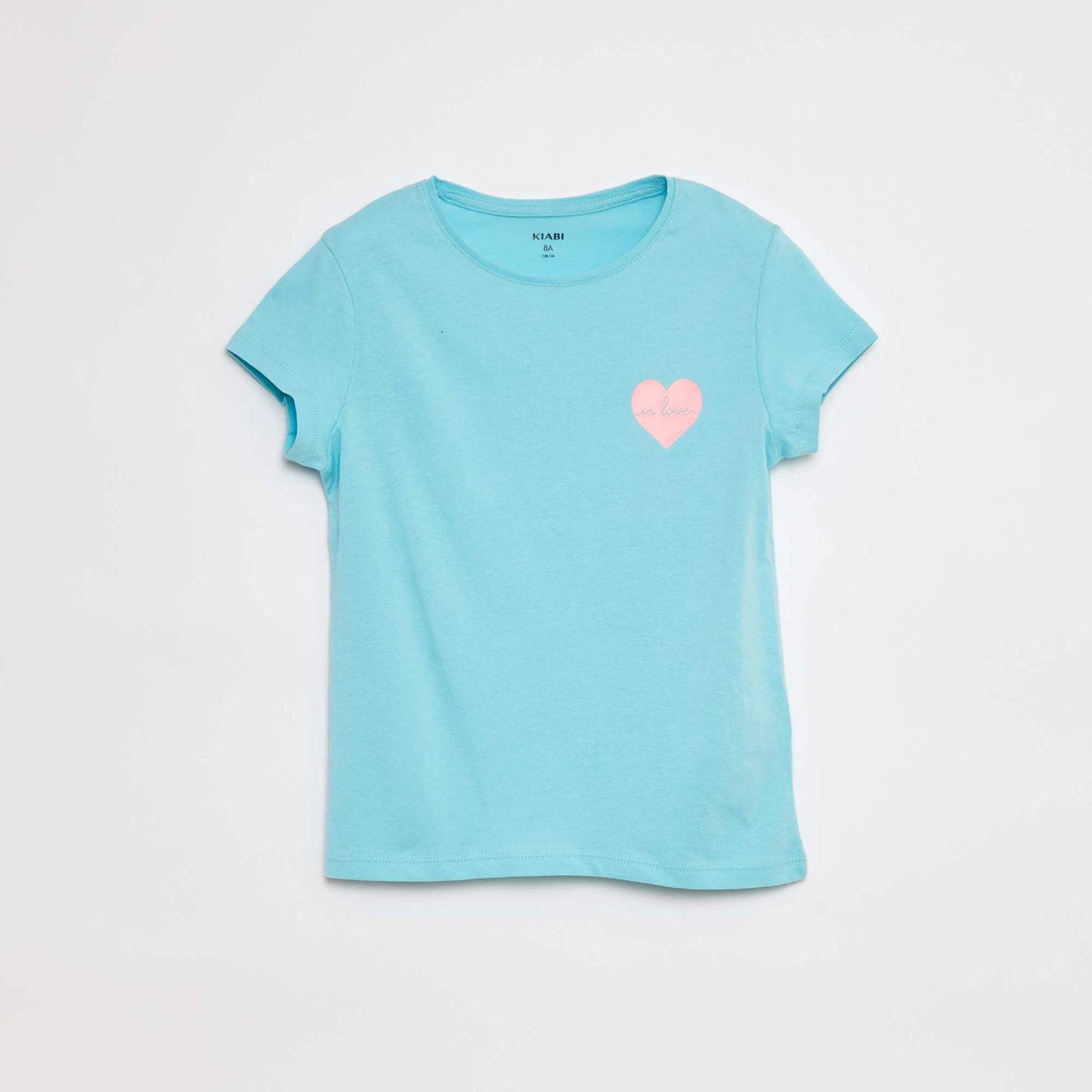 T-shirt en maille jersey imprimé BLEU