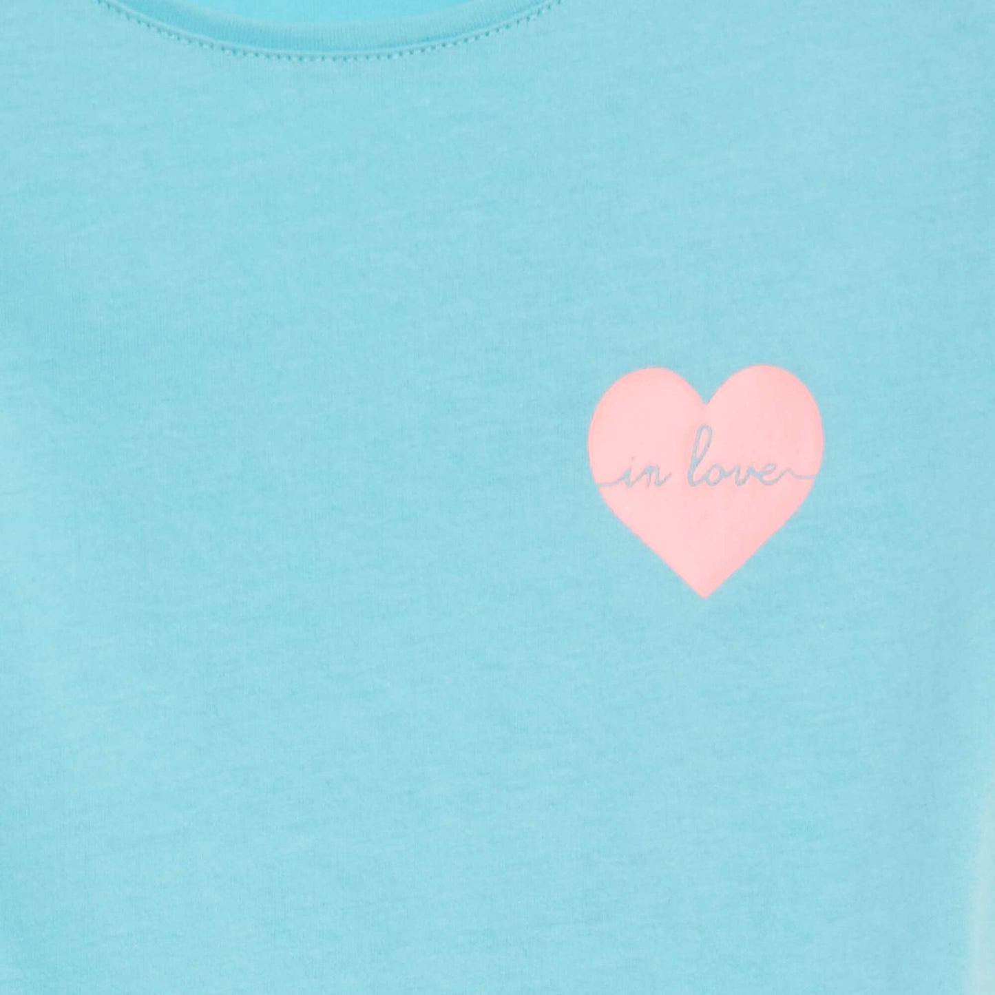 T-shirt en maille jersey imprimé BLEU