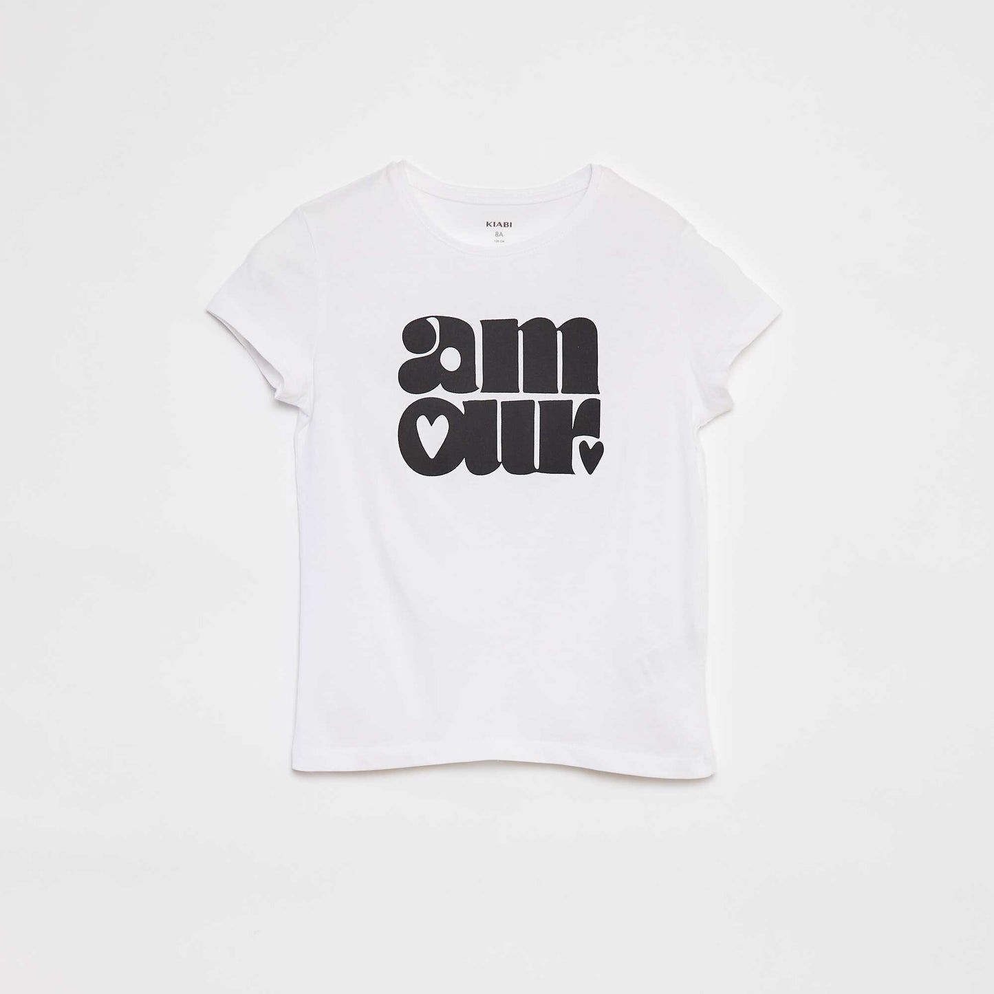 T-shirt en maille jersey imprimé BLANC