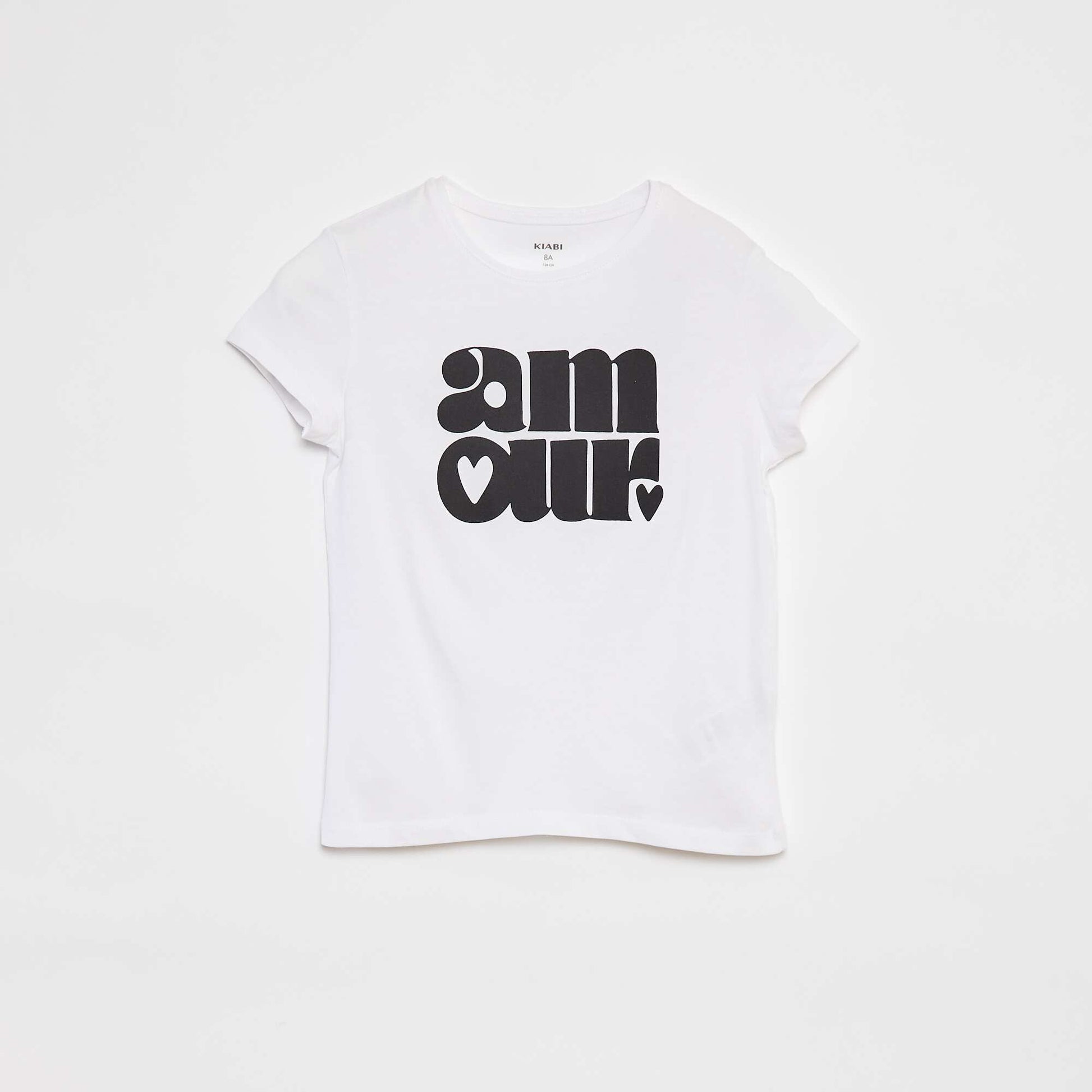 T-shirt en maille jersey imprimé BLANC