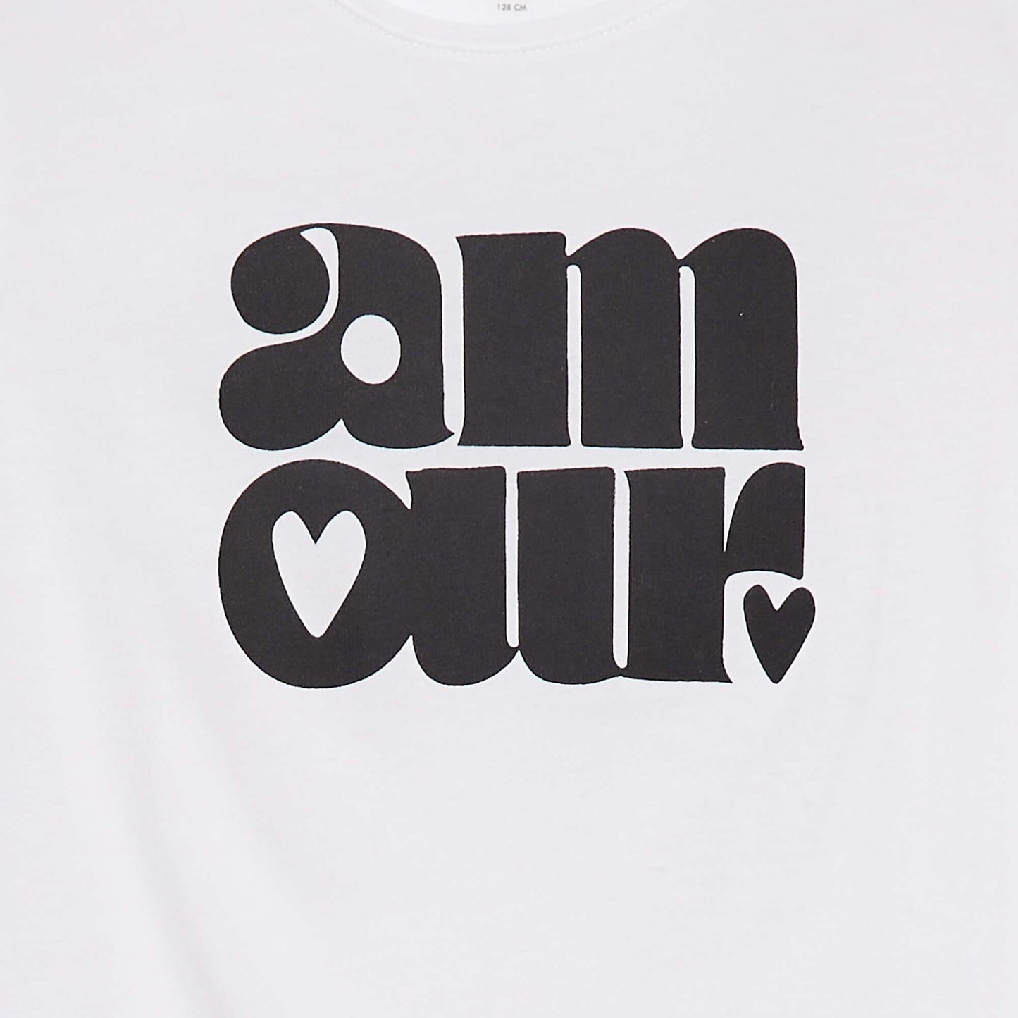 T-shirt en maille jersey imprimé BLANC