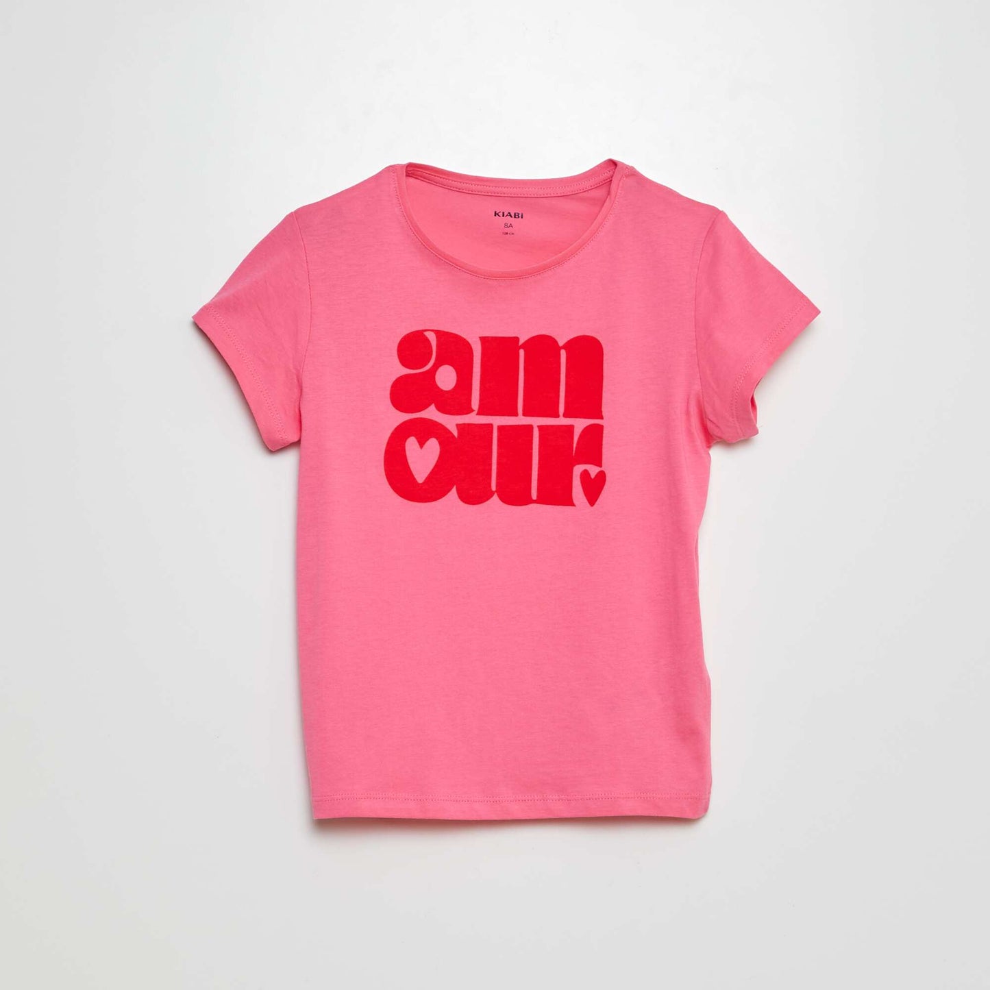 T-shirt en maille jersey imprimé ROSE