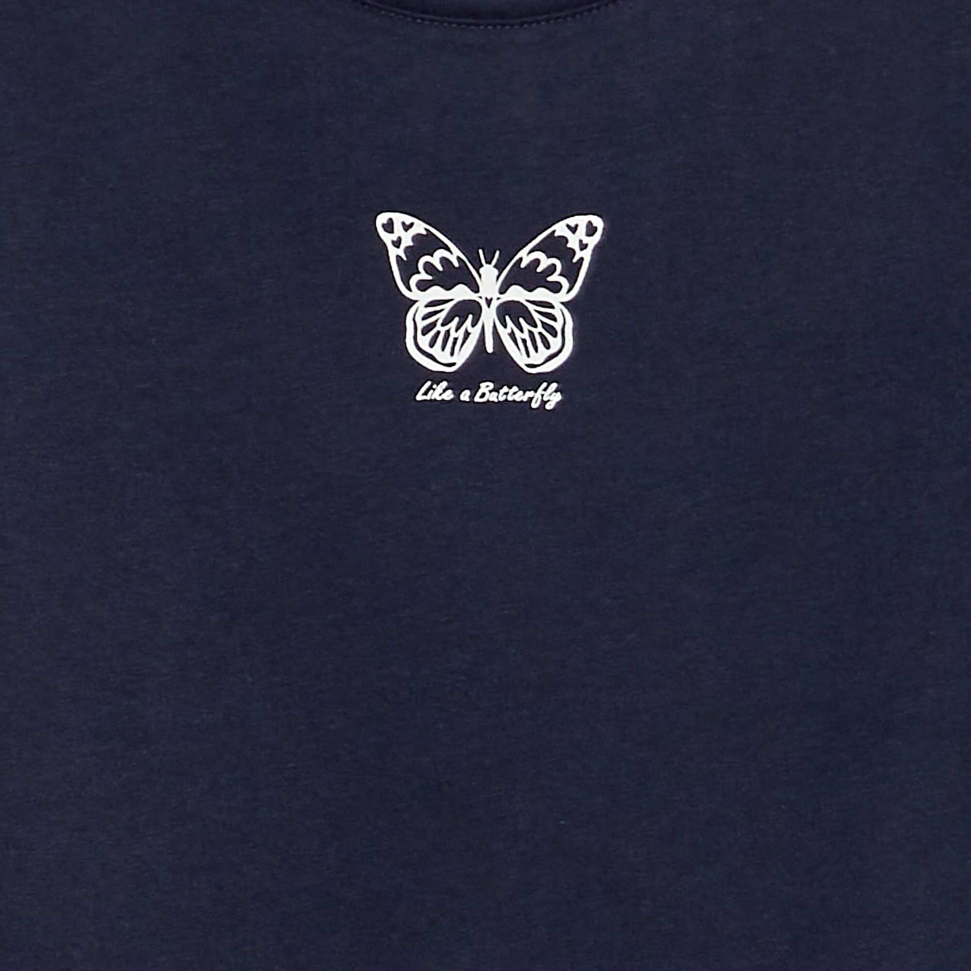 T-shirt en maille jersey imprimé BLEU