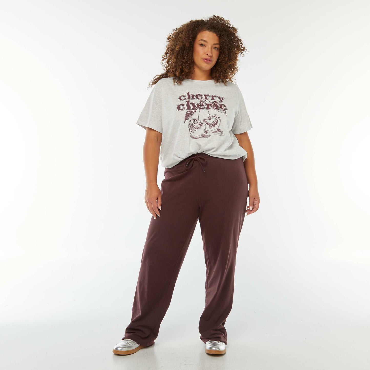 T-shirt à manches courtes avec imprimé BLANC