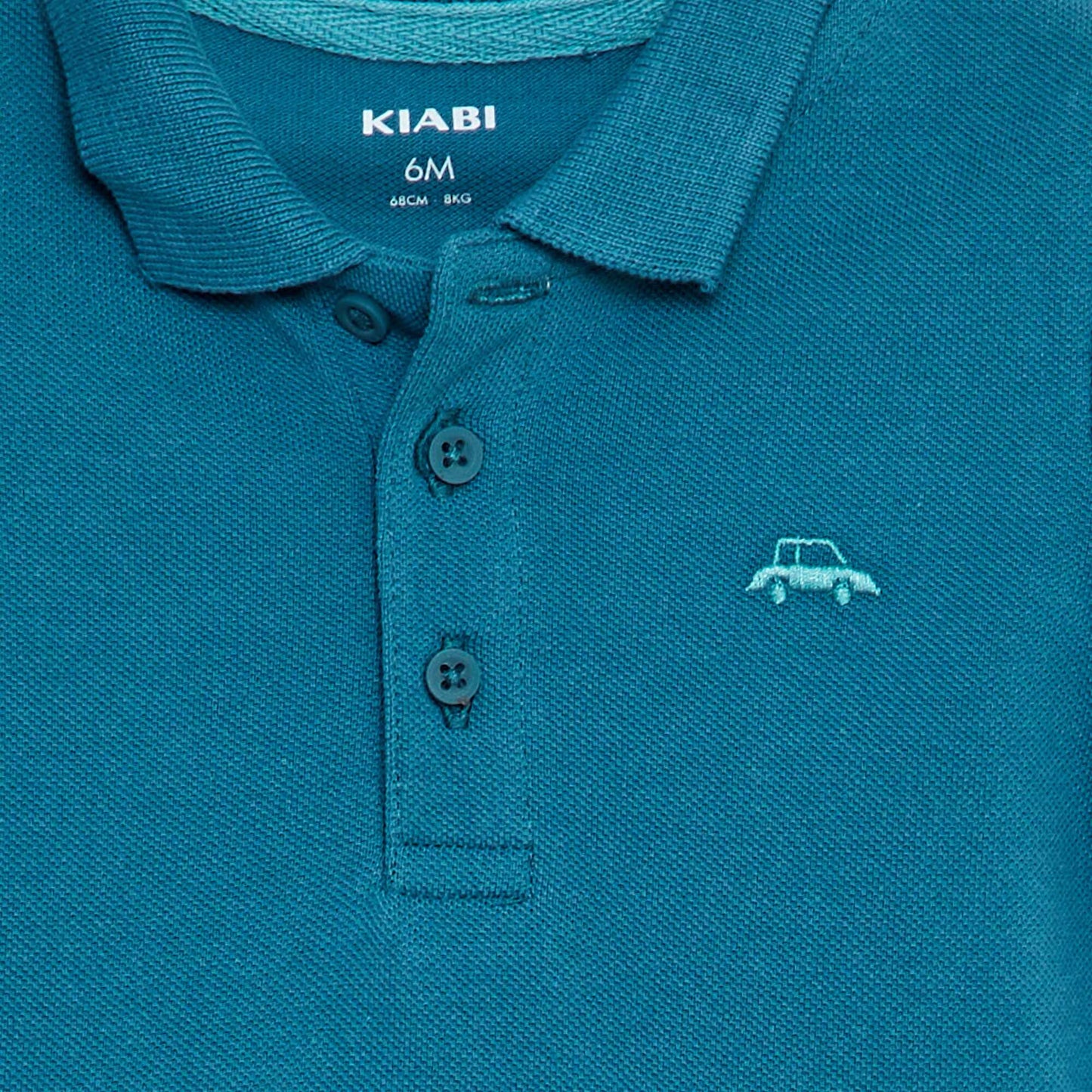 Polo en coton piqué BLEU