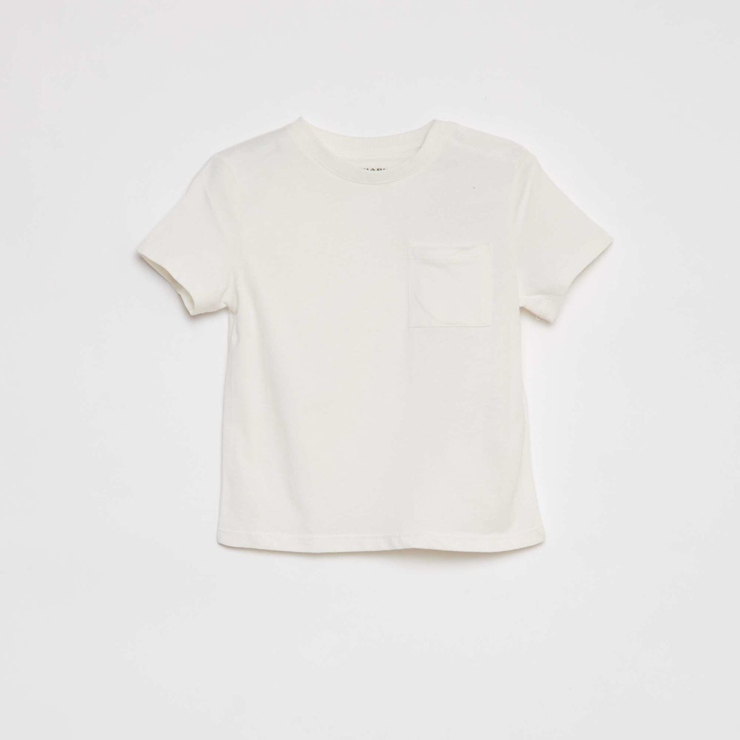 T-shirt à manches courtes uni BLANC