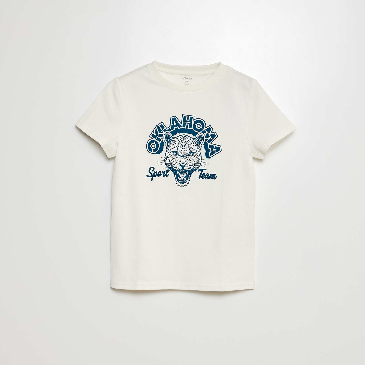 T-shirt manches courtes avec imprimé BLANC