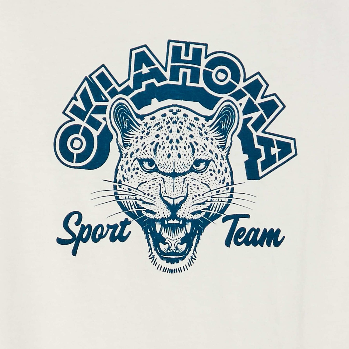 T-shirt manches courtes avec imprimé BLANC