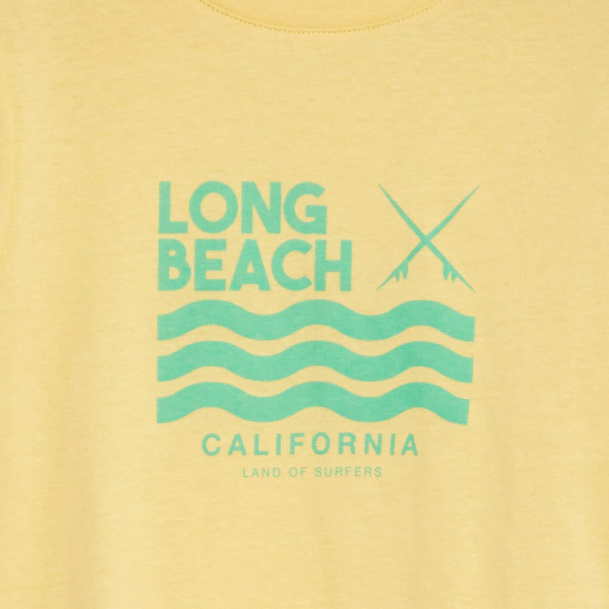 T-shirt manches courtes avec imprimé JAUNE