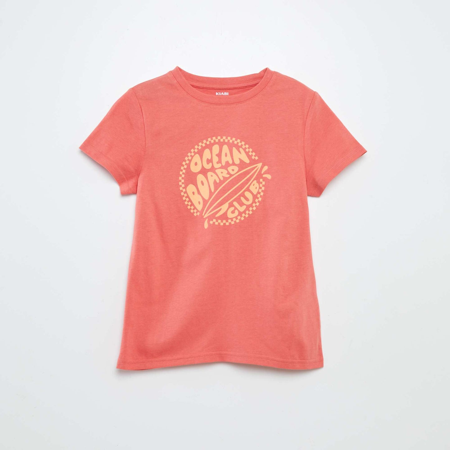 T-shirt manches courtes avec imprimé ORANGE