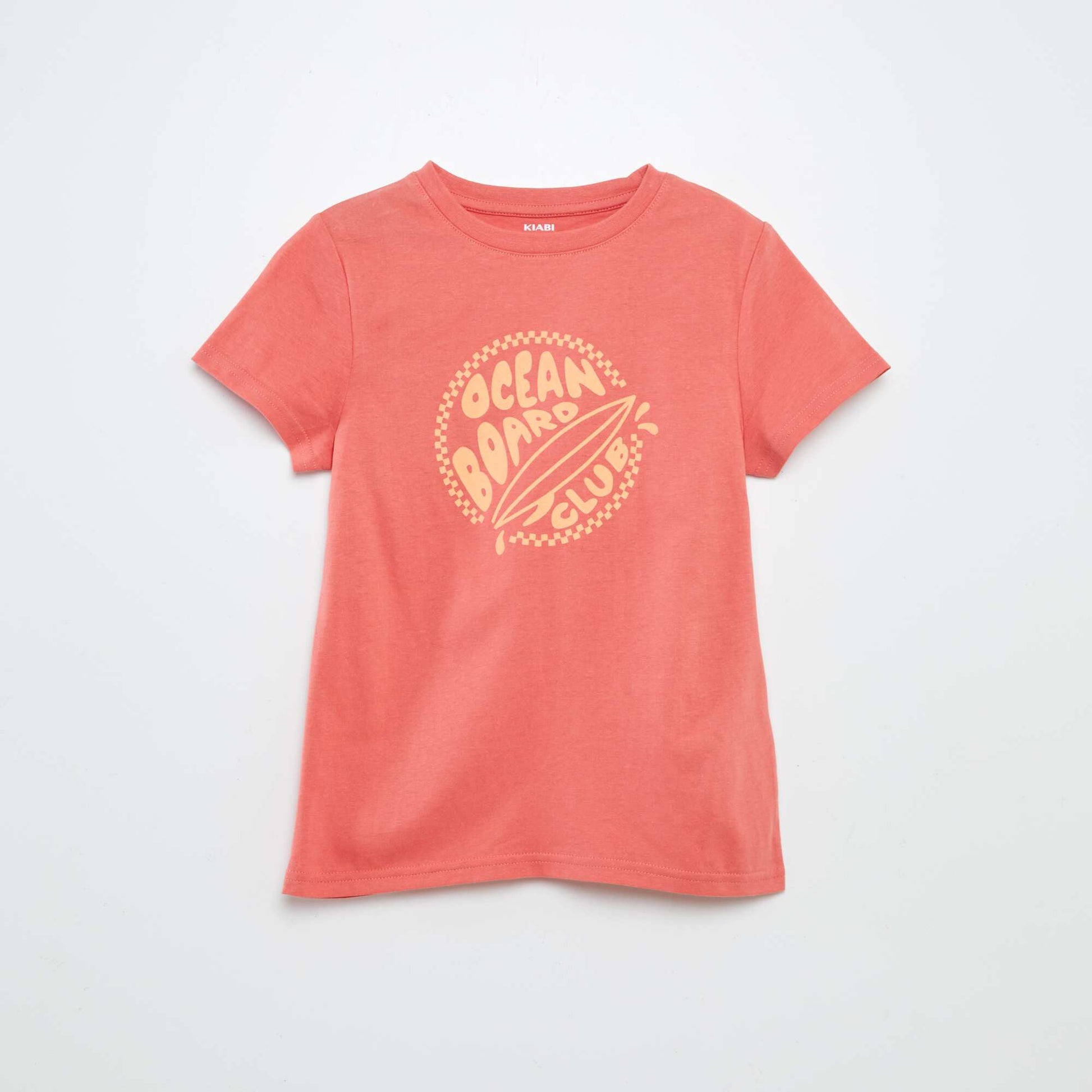 T-shirt manches courtes avec imprimé ORANGE