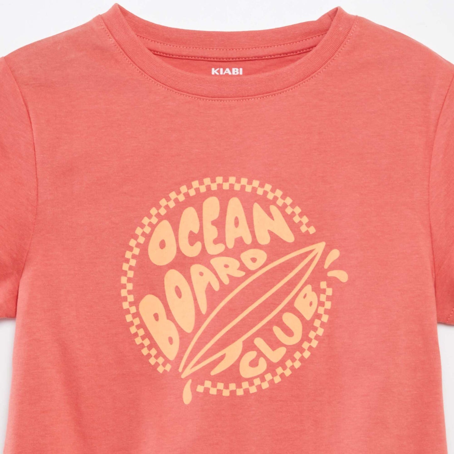 T-shirt manches courtes avec imprimé ORANGE