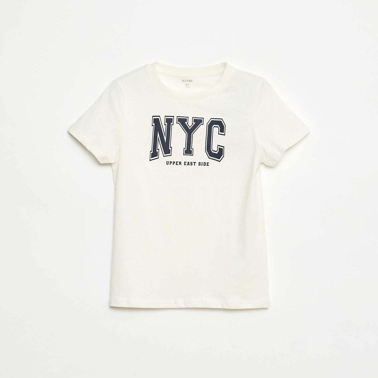 T-shirt manches courtes avec imprimé BLANC