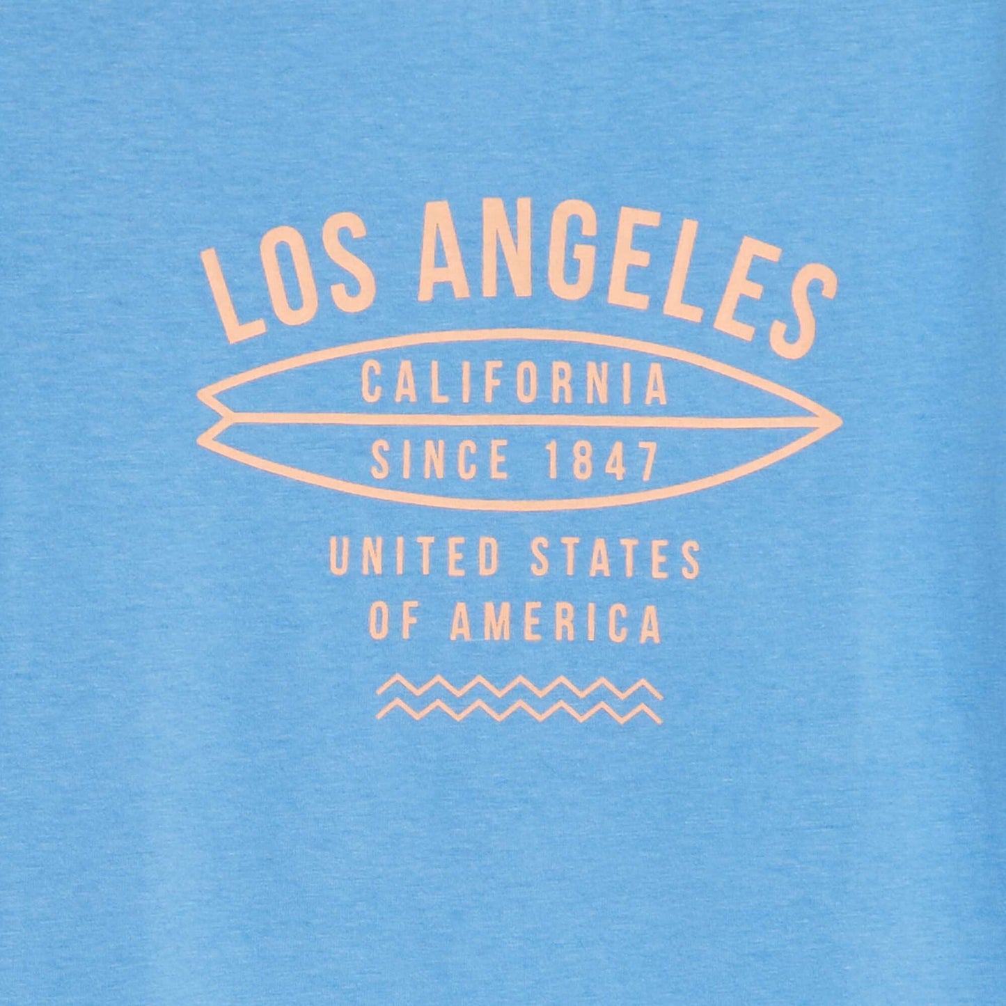 T-shirt manches courtes avec imprimé BLEU