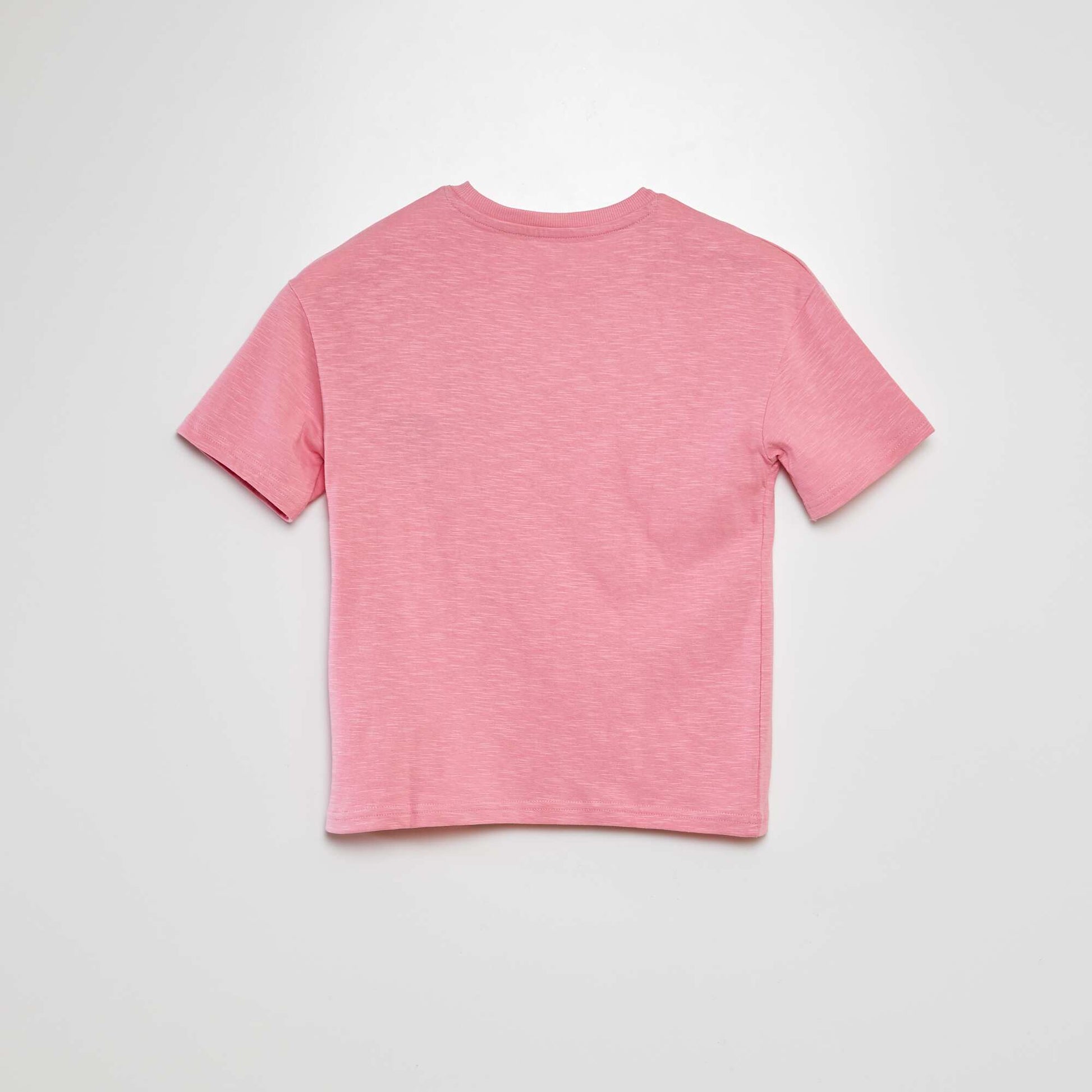 T-shirt oversize uni avec poche ROSE