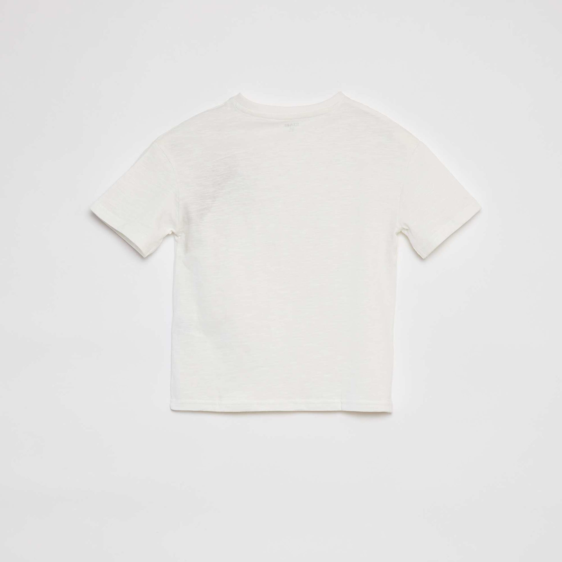 T-shirt oversize uni avec poche BLANC