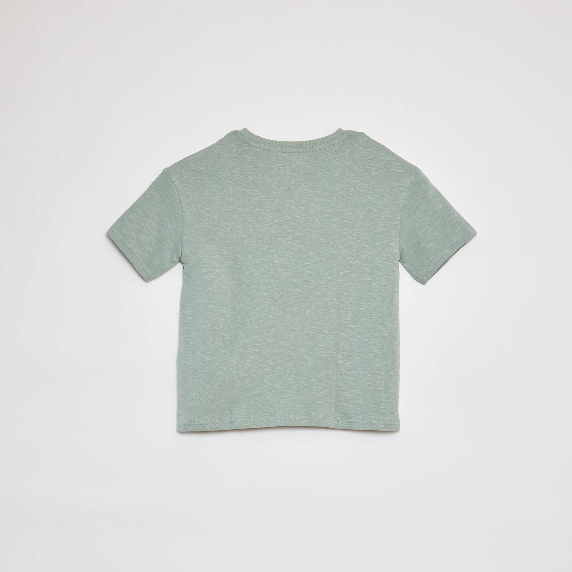 T-shirt oversize uni avec poche VERT