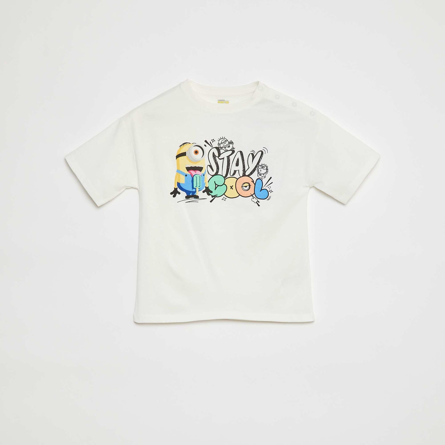 Tee-shirt imprimé 'Les Minions' manches courtes - So Easy BLANC