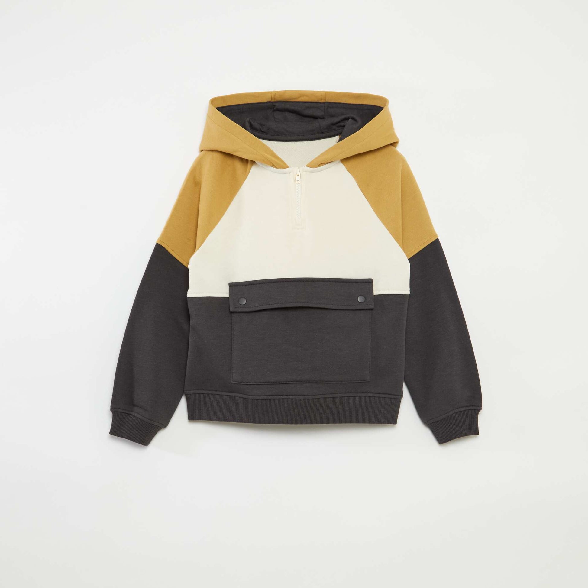 Sweat colorblock - So Easy NOIR/BLANC/BEIGE