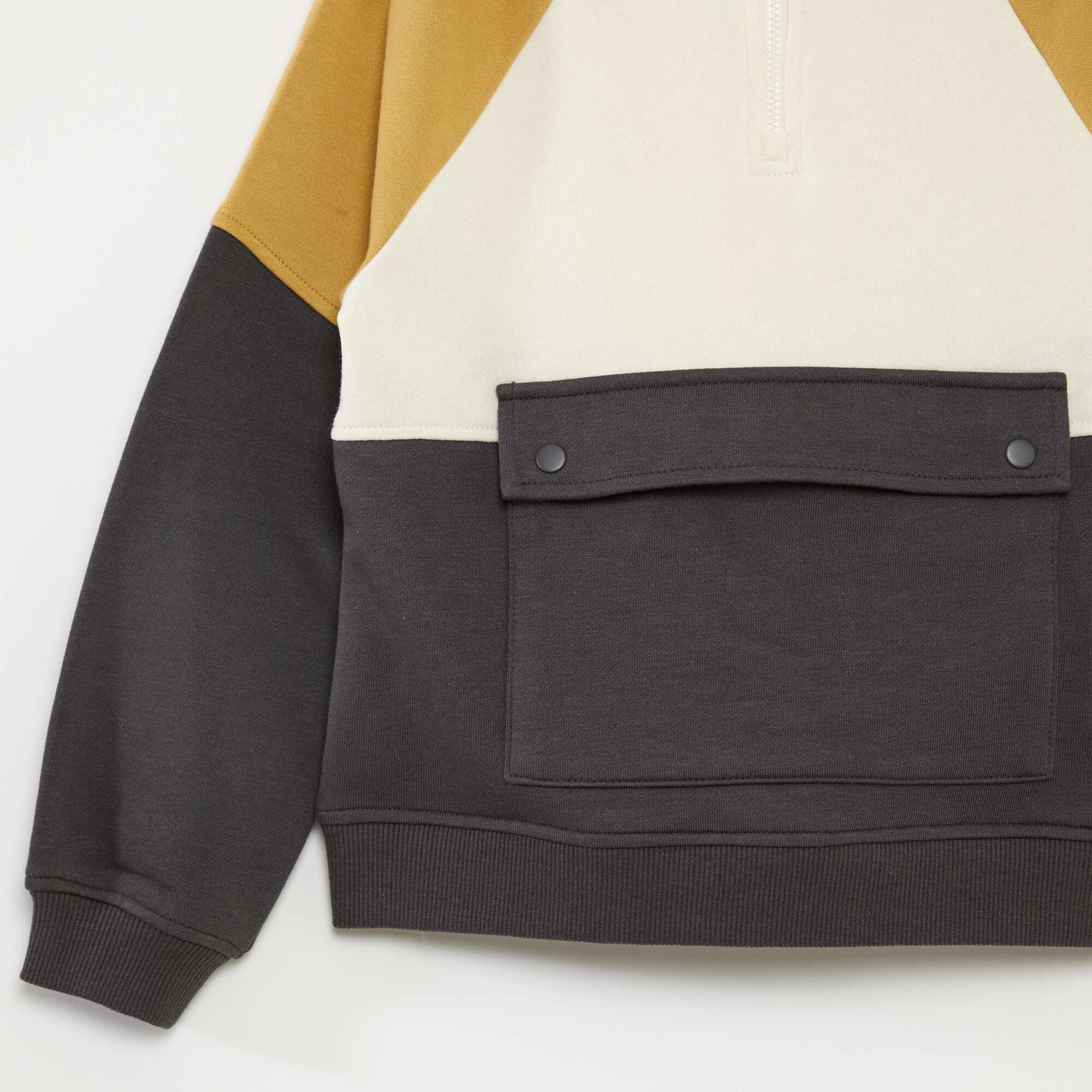 Sweat colorblock - So Easy NOIR/BLANC/BEIGE