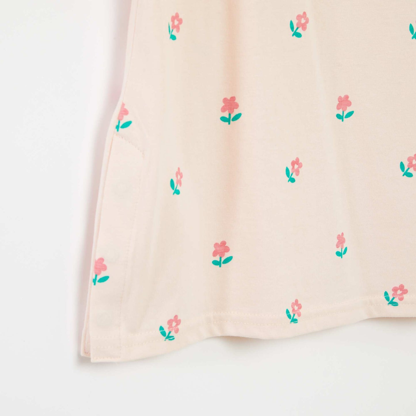 T-shirt à motif ouverture pressionnée à l'épaule - So Easy ROSE