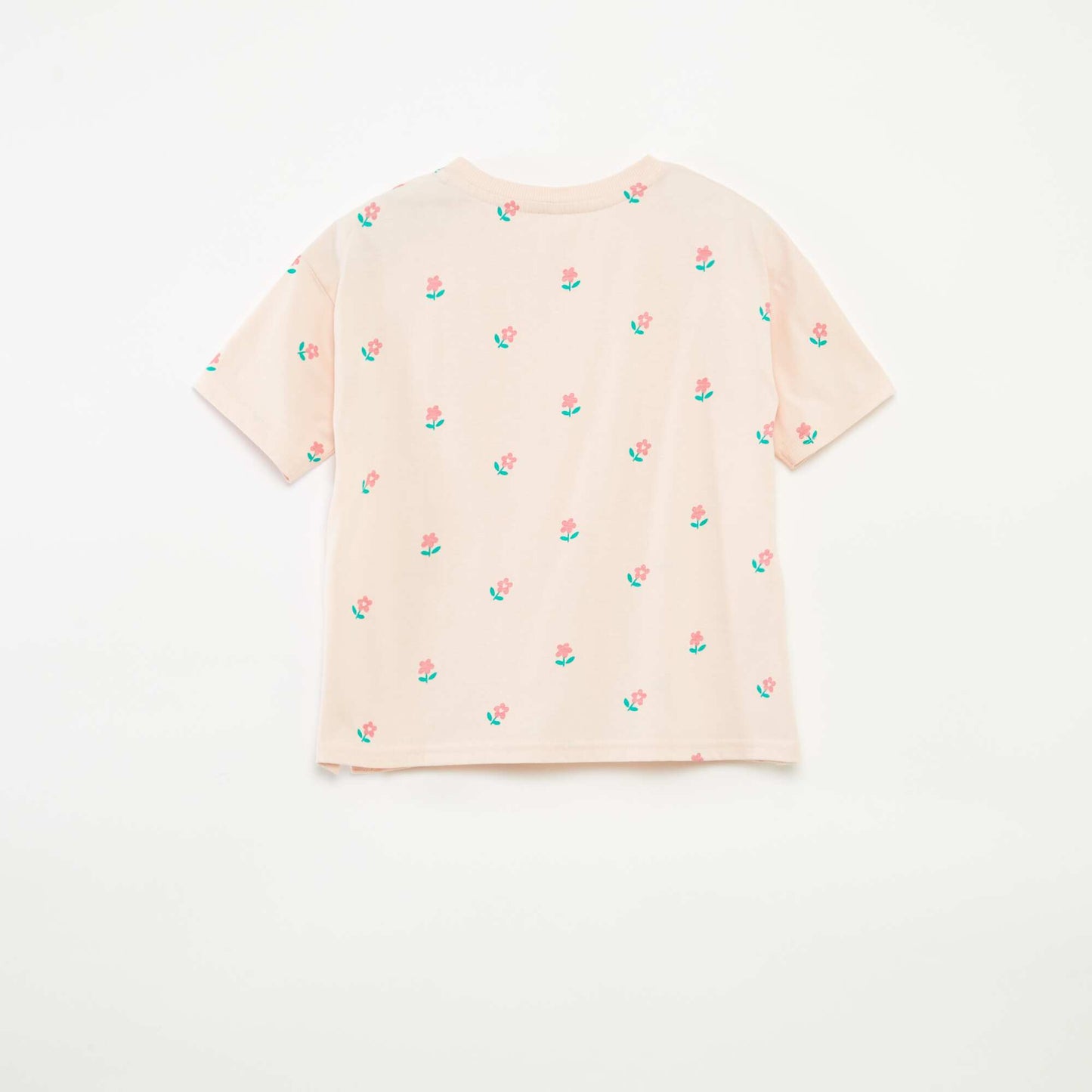 T-shirt à motif ouverture pressionnée à l'épaule - So Easy ROSE