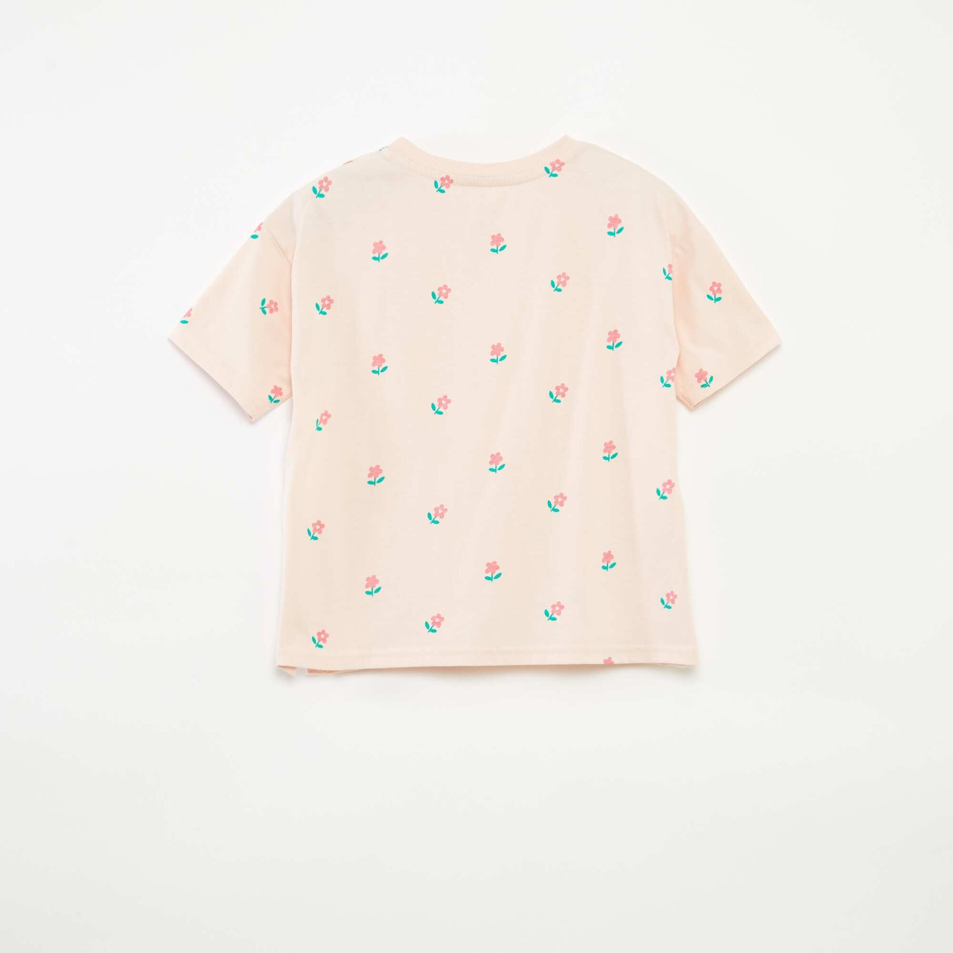 T-shirt à motif ouverture pressionnée à l'épaule - So Easy ROSE