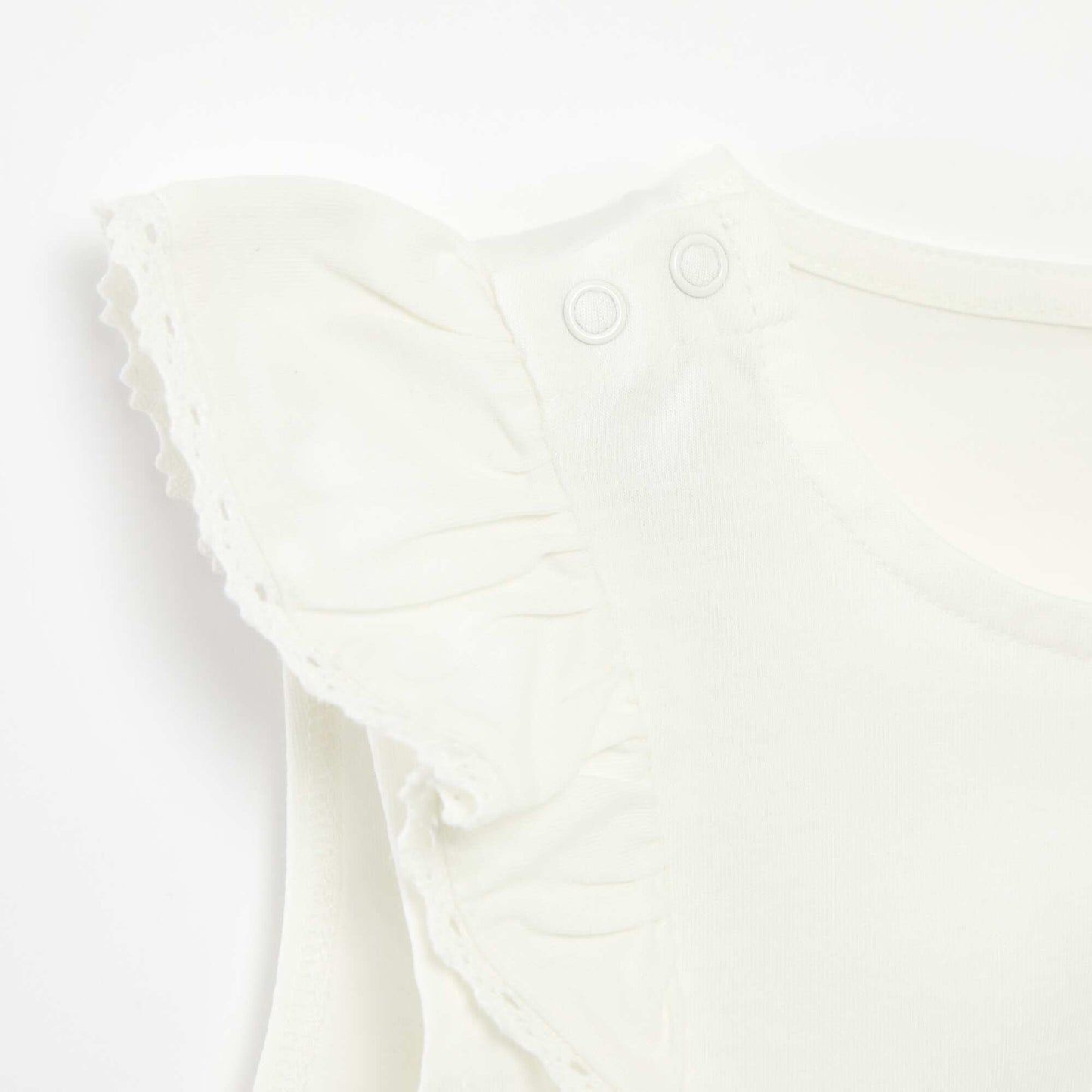T-shirt sans manches avec volants - So Easy BLANC
