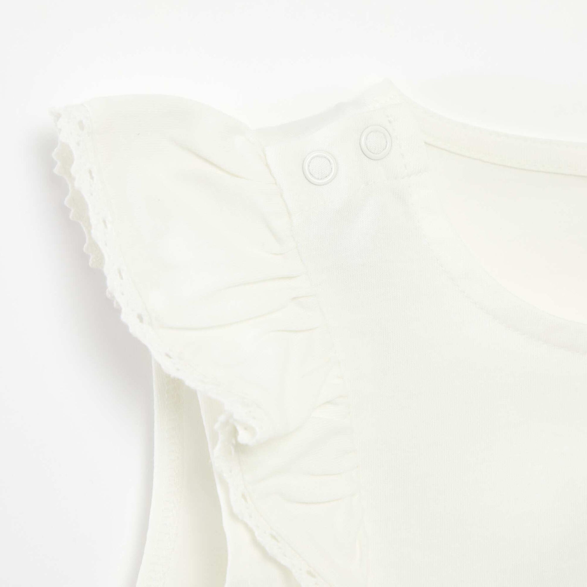T-shirt sans manches avec volants - So Easy BLANC